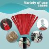 Pack of 2000 Plastic Twist Ties 6". Multipurpose Red-Colored Twist Ties 6 for Various Plastic Trash; Bread Bags. Plastic Coated Metal Ties. Bendable V