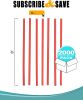 Pack of 2000 Plastic Twist Ties 6". Multipurpose Red-Colored Twist Ties 6 for Various Plastic Trash; Bread Bags. Plastic Coated Metal Ties. Bendable V