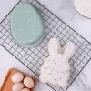 3D Easter Silicone Molds 6 PCS in Large Size and Medium Size, In Shapes of Easter Egg, Bunny, Chicken, Carrot, Easter Chocolate Molds Candy Molds for