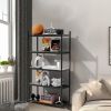 5-Tier Heavy Duty Shelving Unit Adjustable Storage Shelf Kitchen Baker's Rack Metal Storage Rack for Kitchen