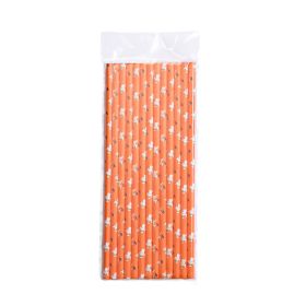 Halloween Party Paper Disposable Straw (Option: 25 Ghost Models)