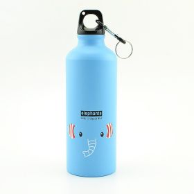 Stainless Steel Sports Kettle For Children (Option: Aluminum elephant-500ml)