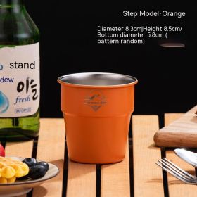 Camping Tableware Single Layer Coffee Cup Ins Style (Option: 300ml Orange Camping Cup)