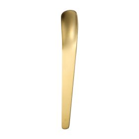 Coffee Dessert Golden Small Flat Spoon Stainless Steel Coffee Scoop Mixer Stirring Icecream Stirring Bar Spoon Kitchen Tableware Stainless Steel Ice C (Option: Gold-2Pcs)