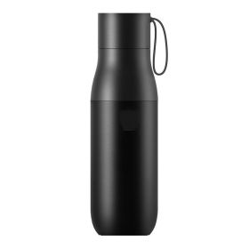 Stainless Steel Large Capacity Intelligent Temperature Cup (Option: Black-450ml)