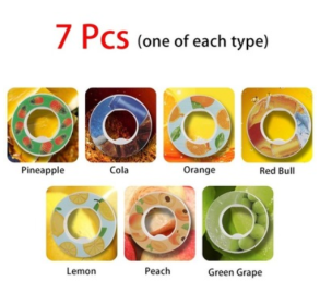 Air Fruit Fragrance Water Bottle Scent Water Cup Sports (Option: Fragrance Ring-7pcs)