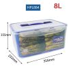 Plastic Fresh-keeping Lunch Box Sealed Food Refrigerator Storage Box Bento Box Microwaveable