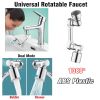 1pc New Universal 1080Â¬âˆž Rotation Extender Faucet Aerator; Plastic Splash Filter; Kitchen Washbasin Faucets Bubbler Nozzle Robotic Arm