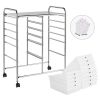 12 Drawer Rolling Storage Cart Organizer with Lockable Wheels, White