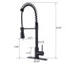 Single Handle Commercial Modern Spring High Arc Kitchen Faucet