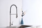 Single Handle Commercial Modern Spring High Arc Kitchen Faucet